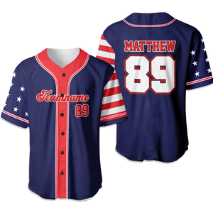 Personalized USA Patriotic Baseball Jersey Shirt Gift For 4th of July Independence Day HO82 894192