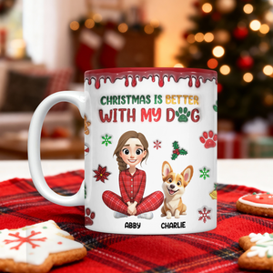 Custom Pet Photo Life Is Better With My Dogs Personalized 3D Inflated Effect Mug CH07 896556