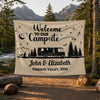 Personalized Welcome To Our Campsite Camping Tapestry HO82 903070