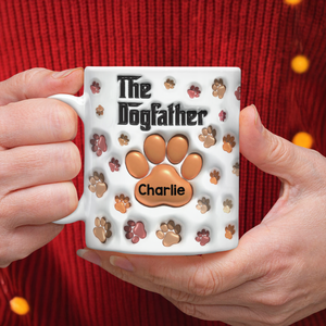 The Dogfather Dogmother 3D Inflated Effect Mug For Dog Lover TH10 894807