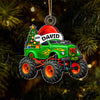 Personalized Name Monster Truck Christmas Acrylic Ornament Kids Boy Xmas Gifts HA75 919176