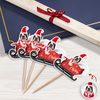 Custom Dog Photo Santa Cupcake Cupcake Toppers HO82 894580