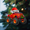 Personalized Name Monster Truck Christmas Acrylic Ornament Kids Boy Xmas Gifts HA75 919176