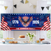 Personalized Family Name 1776-2026 250 Years Birthday America Flag Eagle Patriotic Banner HA75 898780