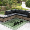 Personalized Family Name Floral Vintage Camping Patio Rug, Patio Mat HA75 892640