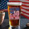 Free For America 250 Years Print Beer Glass TH10 894595