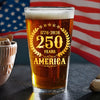 250 Years America Anniversary Print Beer Glass HA75 897426
