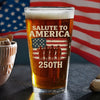 Salute To America Veteran Beer Glass Happy 250th Anniversary of America Gifts CH07 896728