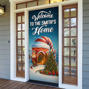 Custom Santa Background Welcome To My Home Decoration Door Cover LM32 895655