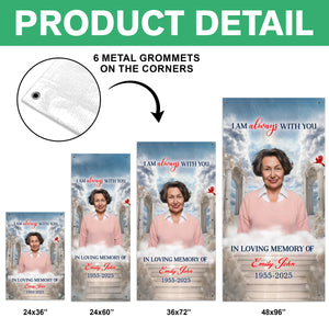 Upload Memorial Photo Personalized Heaven Gate Sky Grave Blanket Remembrance Gift CH07 895430