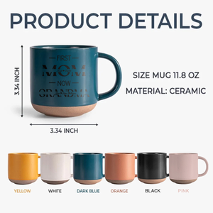 Custom Name First Mom Now Grandma Mother's Day Pottery Mug TH10 892549