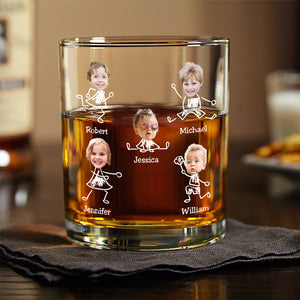 Custom Photo To Dad From The Reasons You Drink Rock Glass N304 890879