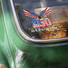 America 250th Anniversary Car Window Decal Sticker | Bald Eagle Flag Tee for July 4th HO82 901066