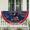 Custom Family Name Faith, Family & Freedom USA 250 Years Patriotic Non-pleated Fan Flag HO82 901314