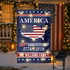 Personalized Family Name America 250th Anniversary LED Garden Flag LM32 895819