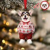 Custom Photo Dog Cat Xmas Clothes Christmas Acrylic Ornament For Christmas HA75 897942