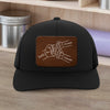 Custom Kid Names Dad Fist Bump Leather Patch Cap, Personalized Gift for Dad HO82 902286