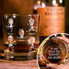 Custom Photo To Dad From The Reasons You Drink Rock Glass N304 890879
