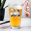 Custom Photo And Name Dog Cat Print Beer Glass HA75 897594