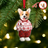 Custom Photo Dog Cat Xmas Clothes Christmas Acrylic Ornament For Christmas HA75 897942