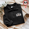 Custom Face Dog Cat Dad Printed Quarter Zip Sweater Gift For Dog Cat Lovers HA75 898608