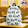 Custom Dog Cat Face Gingham Pattern Backpack For Dog Cat Lovers CH07 911124