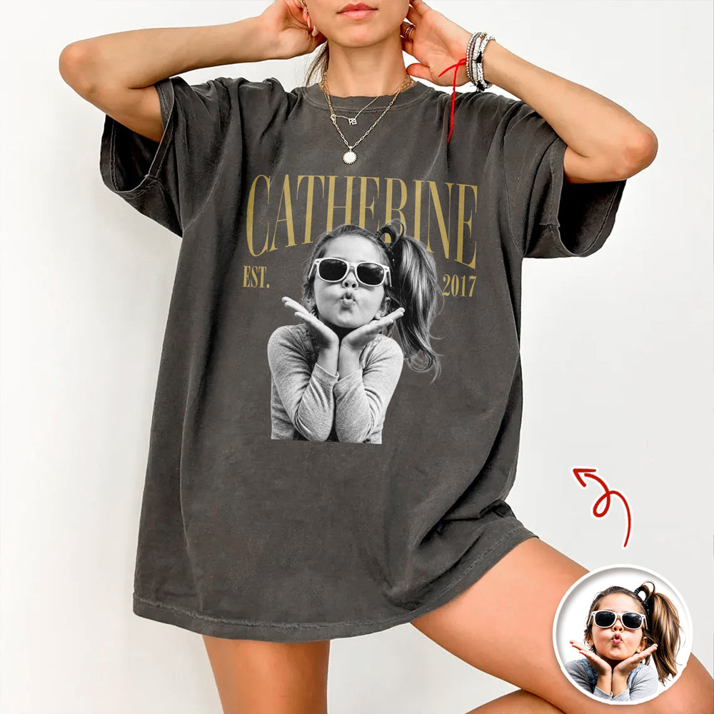 Personalized Vintage Photo Year Birthday Comfort Shirt Milestone Birthday Gift HO82 903268