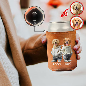 Custom Photo And Name Dog Cat Can Cooler Holder HA75 897592