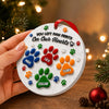 Personalized Pet Paw Dog Memorial 3D Raised Ornament Pet Loss Memorial Keepsake CH07 180384