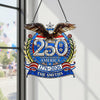 Custom Family Name Celebrating America's 250 Years Anniversary Acrylic Suncatcher CH07 910408