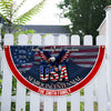 Custom Family Name Faith, Family & Freedom USA 250 Years Patriotic Non-pleated Fan Flag HO82 901314