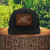 Custom Kid Names Dad Fist Bump Leather Patch Cap, Personalized Gift for Dad HO82 902286