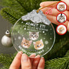 Custom Cat Face Life Would Be Boring Without Me Metal Top Glass Ornament HO82 894696