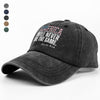 America Will Never Be The Same Charlie Kirk Washed Denim Baseball Cap HA75 64482