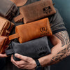 Personalized Name Engraved Men's Leather Toiletry Bag Gift For Dad, Husband, Boyfriend HO82 894214