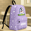 Personalised Cartoon Penguin Raccoon Animals Name Backpack - Birthday Back to School Gift for Boys Girls HO82 902978