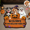 Custom Dog Photo Trick or Treat Halloween Custom Shape Doormat CH07 180182
