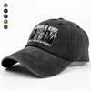 Charlie Kirk Great American Patriot Washed Denim Baseball Cap HA75 64476