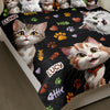 Custom 3D Cat Fish Bone Brick Pattern - 3D Inflated Effect Quilt Bedding Set LM32 897147
