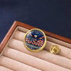 Custom Name Faith Family and Freedom USA Flag Eagle Lapel Pin – Patriotic American Gift LM32 899683