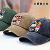 Custom Photo Dog Cat Xmas Clothes Christmas Washed Denim Baseball Cap HA75 897944