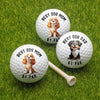 Personalized Best Dog Dad, Dog Mom By Par Golf Ball Gift For Golf Players HO82 900862