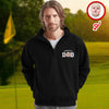 Custom Face Kid Dad Printed Quarter Zip Sweater Family Gift HA75 898606