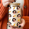 Custom Face Teacher Appreciation Glass Can With Lid Back To School TH10 170413
