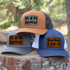 Custom Kid Names Papa Leather Patch Cap, Personalized Gift for Dad HO82 902288