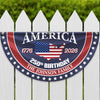 Custom Family Name America 250 Birthday 1776-2026 Non-Pleated Fan Flag TH10 898019