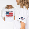 USA 250 Years of Freedom Sleeve Tee Shirt | Semiquincentennial Patriotic Tee HO82 901104