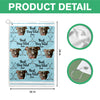 Custom Pet Photo Best Dog Dad Ever For Golf Loving Golf Towel LM32 893651