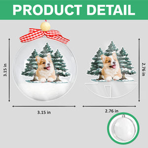 Custom Dog Photo 3D Ball Ornament For Christmas TH10 896071