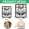 Personalized We Caught The Best Dad 2-Layered Wooden Plaque LM32 899977